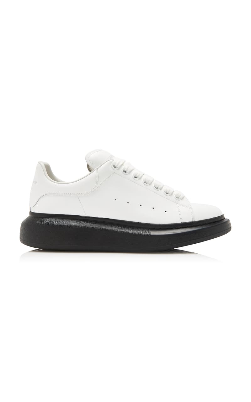Alexander McQueen Two-Tone Leather Sneakers | HYPEBEAST DROPS