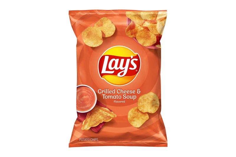 Lay's Grilled Cheese and Tomato Soup Fall New Fall Flavor Orange Yellow Red Chips Frito Lay