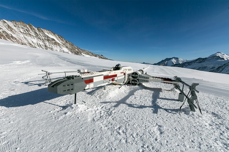 LEGO Lands a Life-Sized 'Star Wars' X-Wing on a Swiss Mountain
