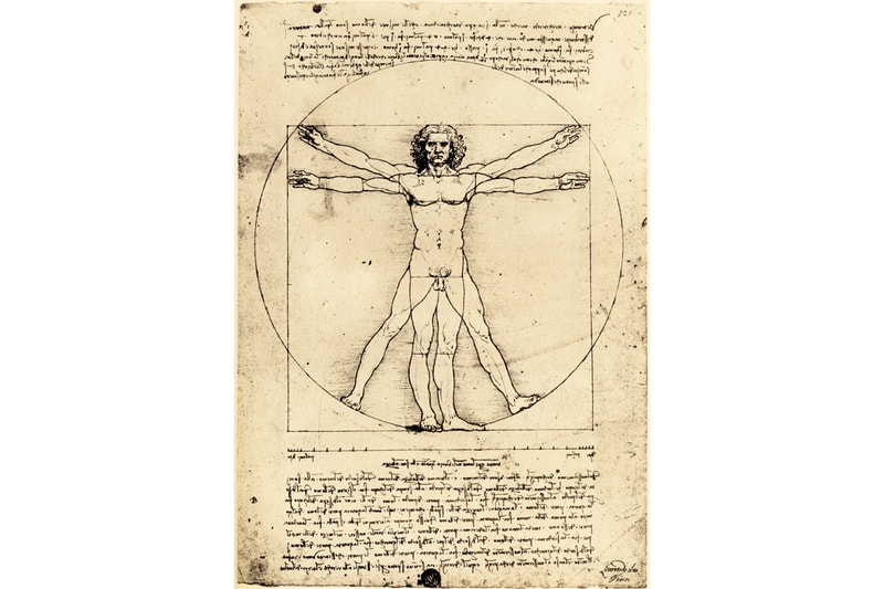 leonardo da vinci vitruvian man drawing the louvre paris france artworks