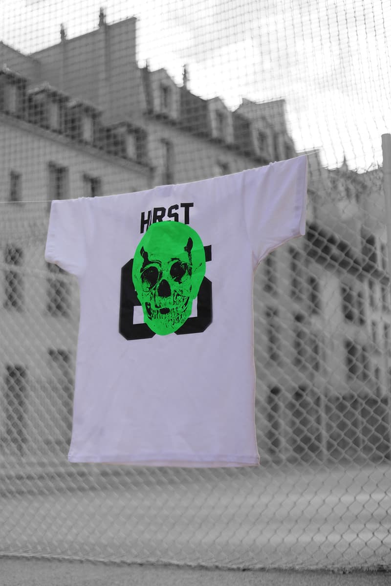 Damien Hirst LES (ART)ISTS SS20 Capsule Collection T-shirts Skulls Jerseys Spots Spin Paintings Red Orange Blue Green Yellow Purple Pink Black White