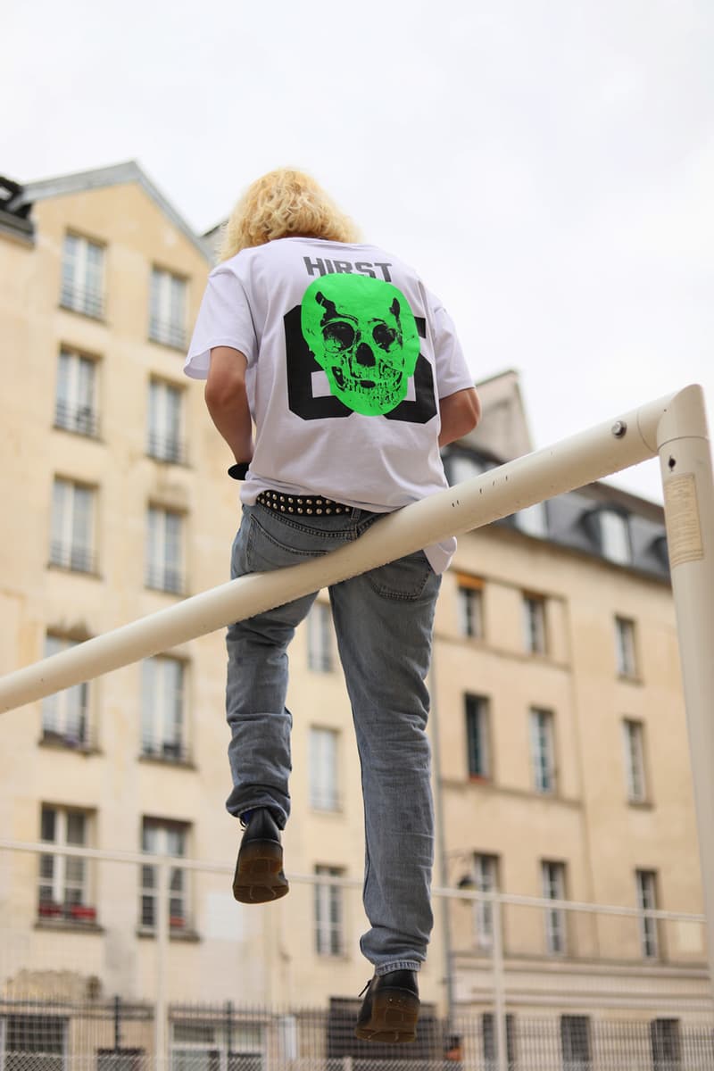 Damien Hirst LES (ART)ISTS SS20 Capsule Collection T-shirts Skulls Jerseys Spots Spin Paintings Red Orange Blue Green Yellow Purple Pink Black White