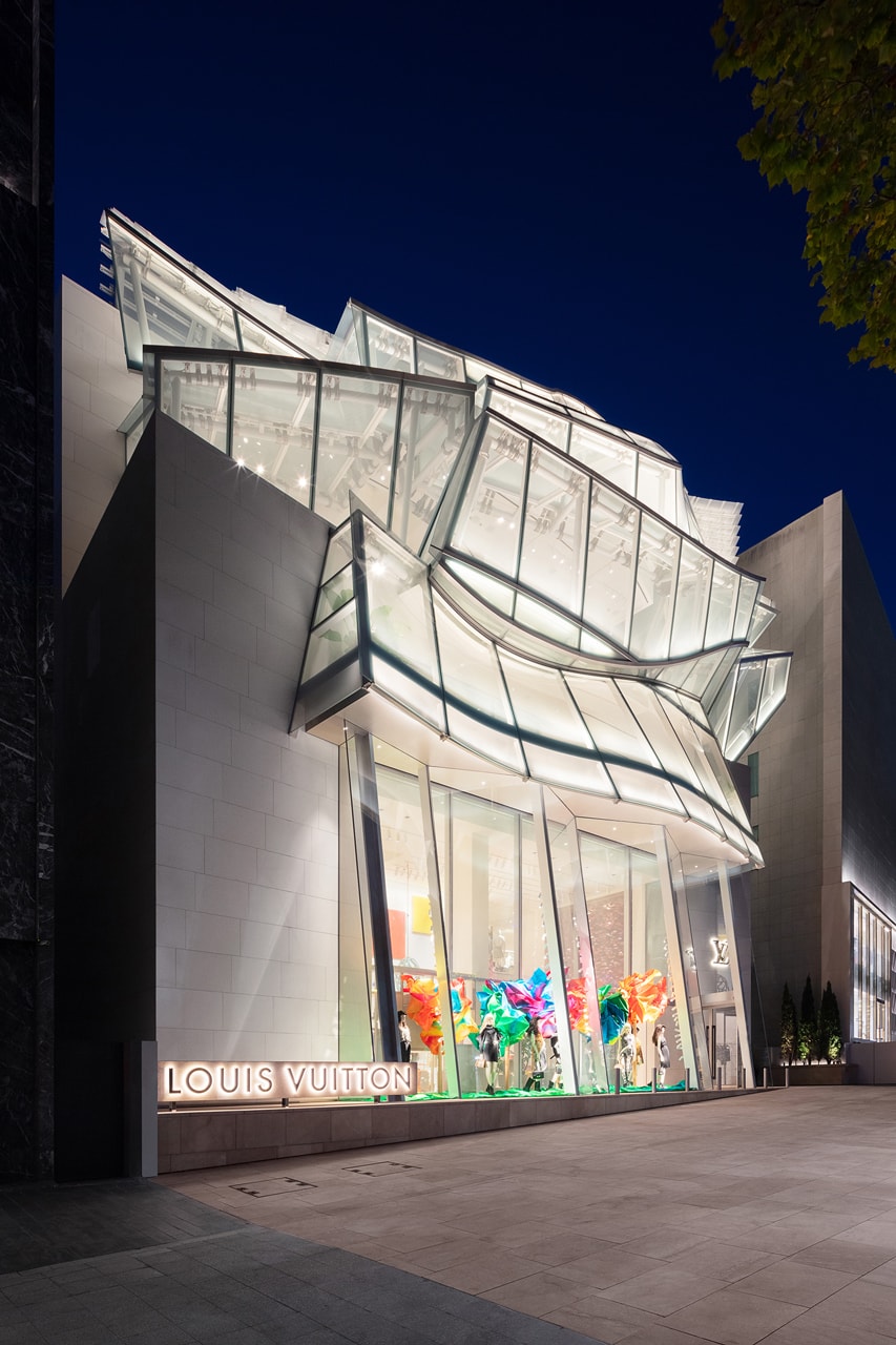 louis vuitton maison seoul store opening frank gehry architecture designer peter marino 