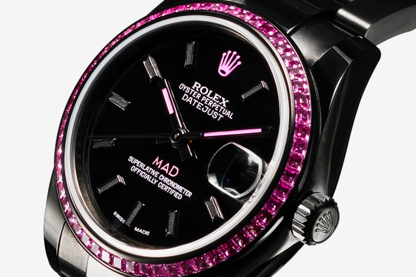 pink rolex watch