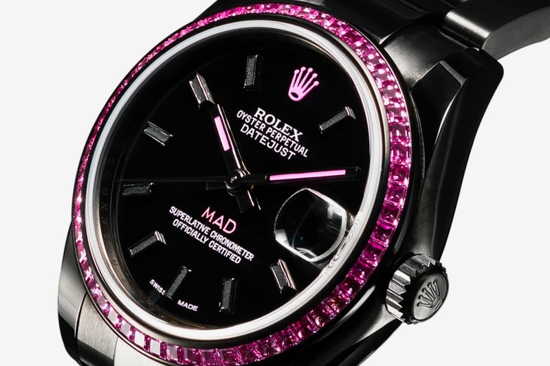 MAD Paris Black Pink Sapphire Rolex Datejust 31 Watch Release info Buy