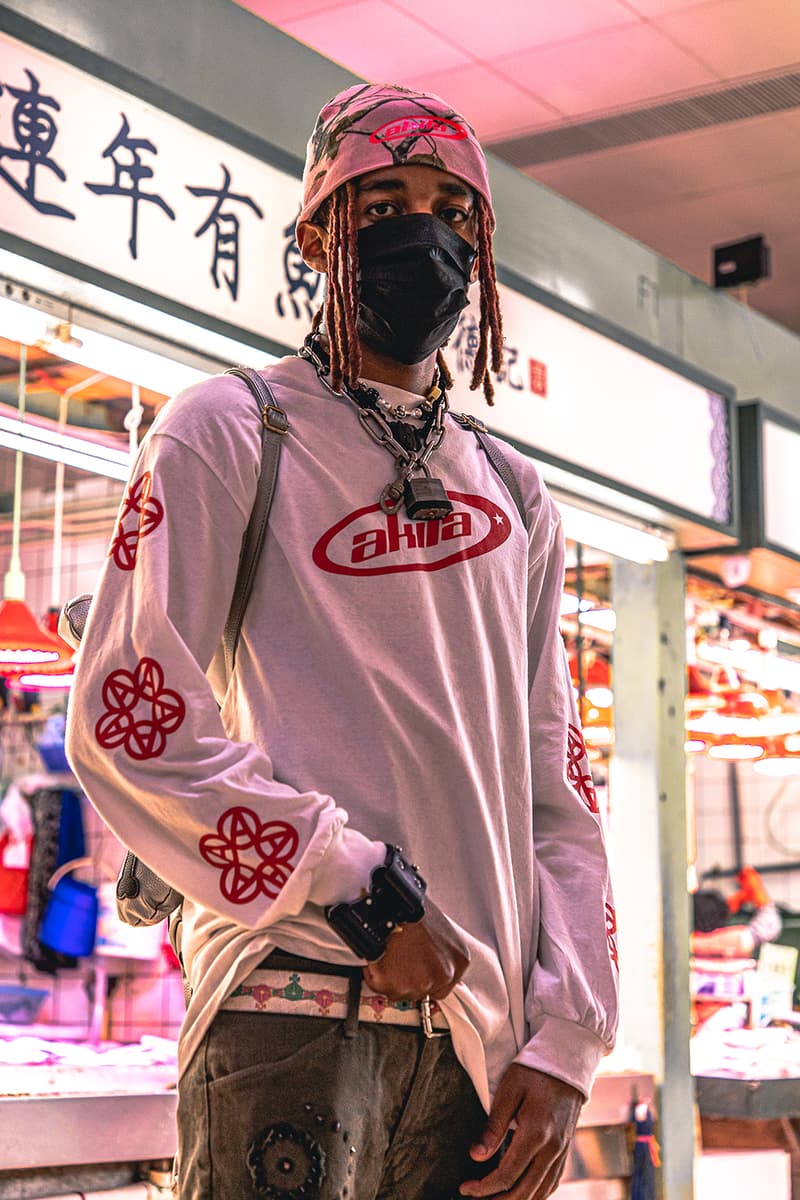 Streetsnaps MadeinTYO DJ Jehmahk Hong Kong China Gluestick Akita Allstars Chanel Comme Des Garcons Jordan Brand 1 Air Salute EVAE Necklace interview style