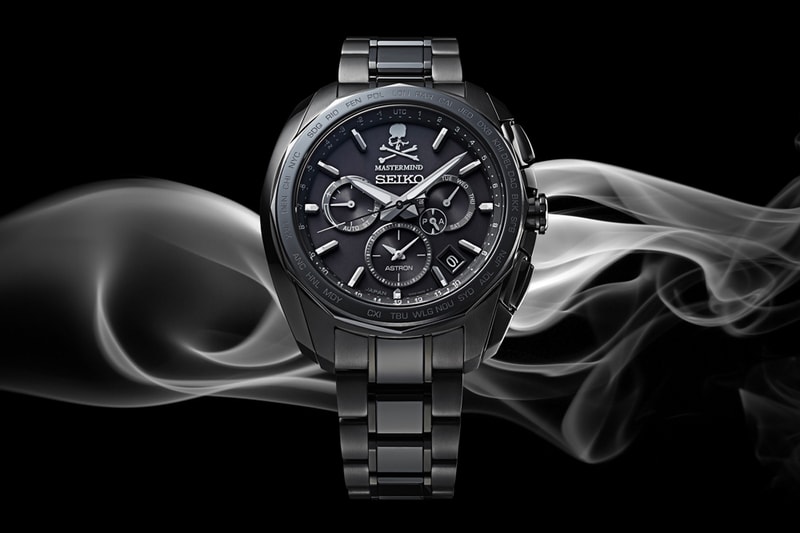 mastermind JAPAN x Seiko Astron Watch Info GBP MMJ japan streetwear black GMT Seiko watches skull tokyo Grand Seiko Sports wristwatch tech Solar  