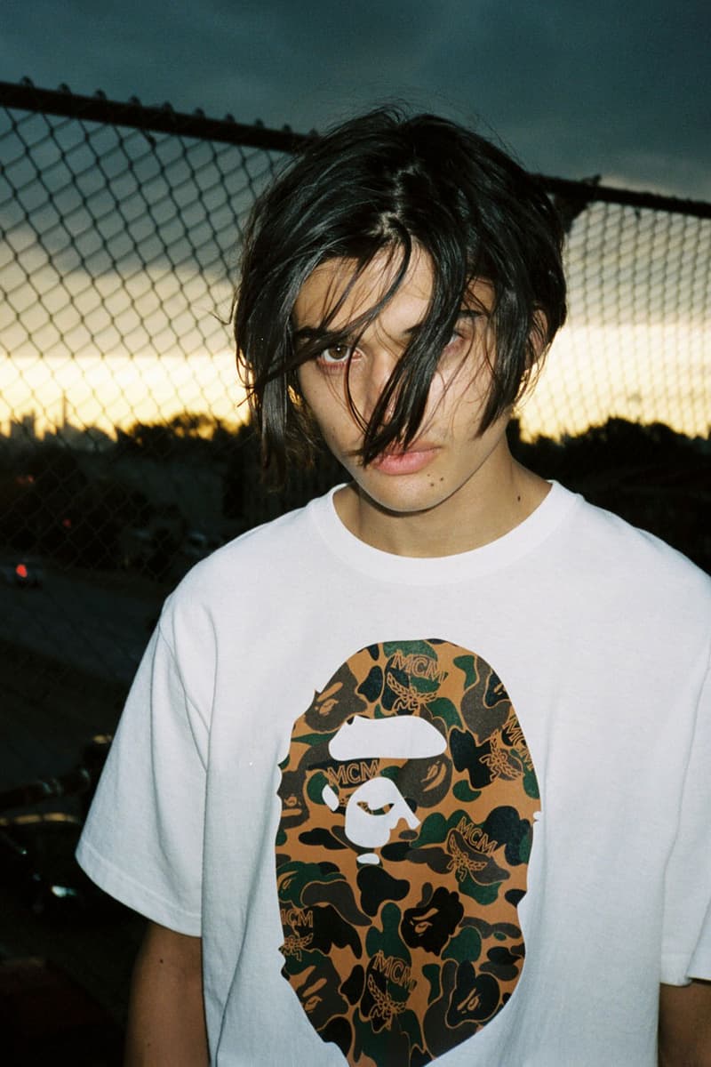 MCM x BAPE FW19 Collaboration capsule collection fall winter 2019 october 26 ape head track suit bag visetos Teaser, Release Date