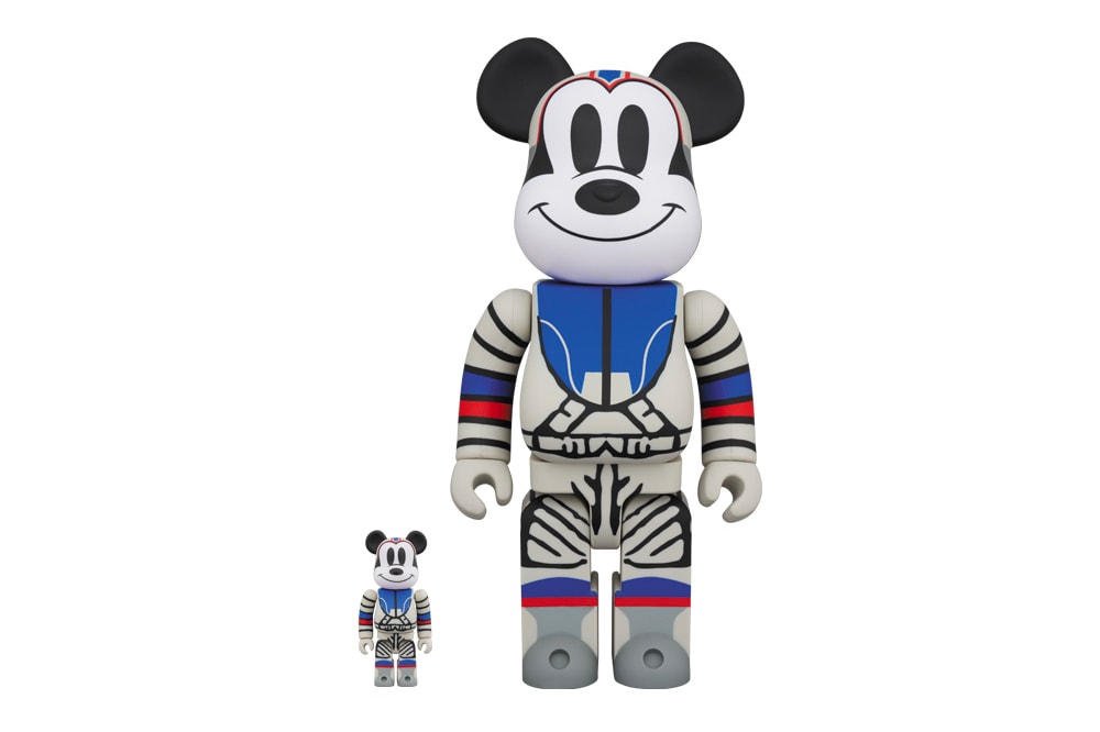 BILLIONAIRE BOYS CLUB Medicom Toy Plus Astronaut Mickey Mouse space retro pharrell williams figures accessories collectibles hand drawn toys toymaker japanese