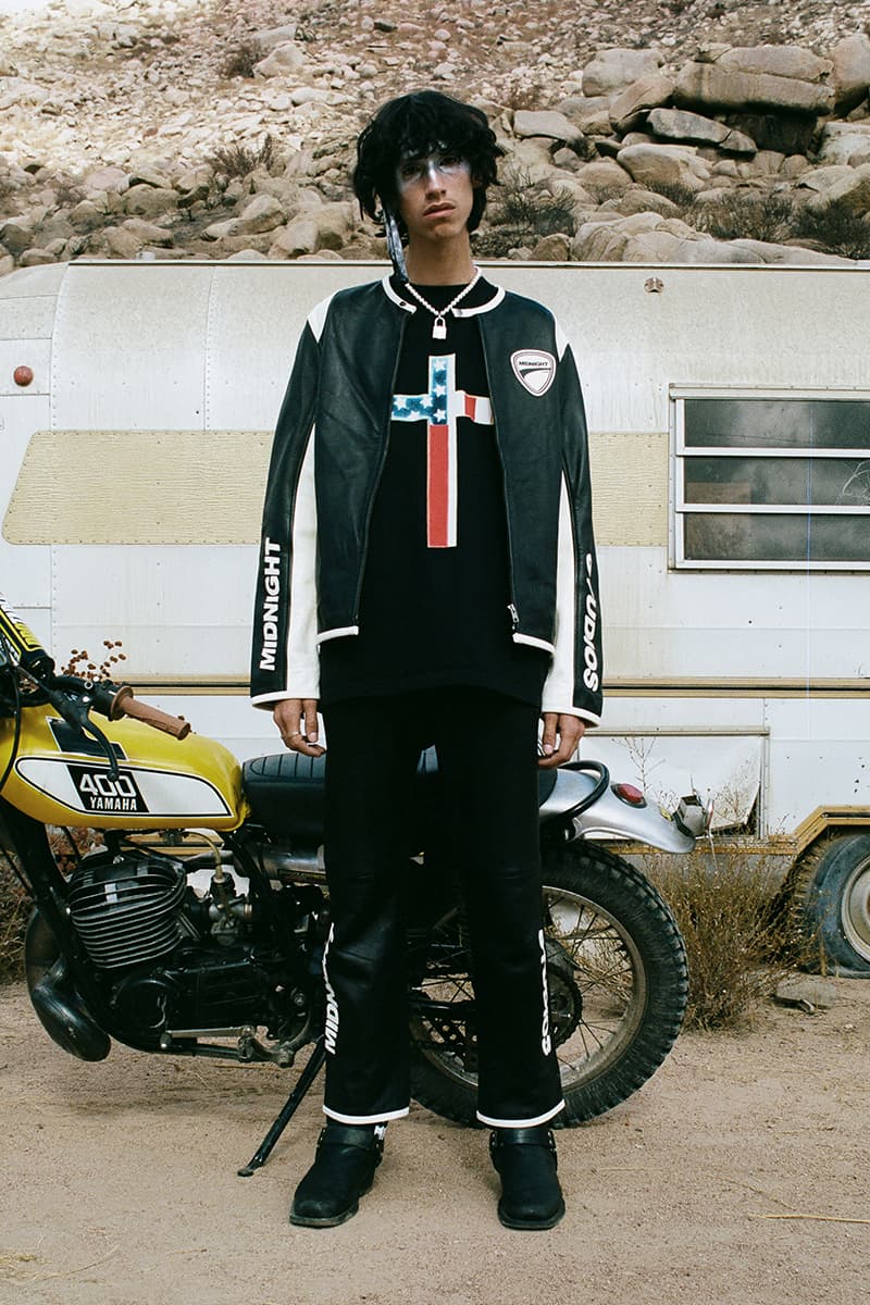 Midnight Studios Fall Winter 2019 Collection Lookbook Shane Gonzales Jacket Hoodie T shirt Jeans Accessories 