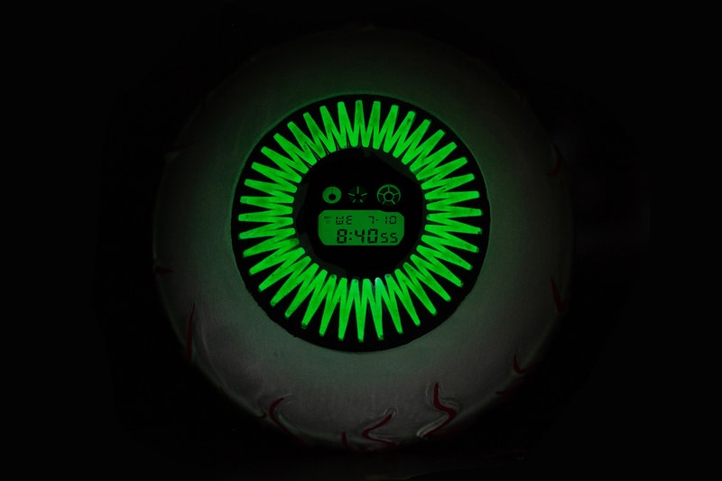 Mishka x Casio G-SHOCK DW-6900 Halloween Themed Watch Timepiece Collaboration Release Information First Look Black Green Glow in the Dark Graffiti Design Print