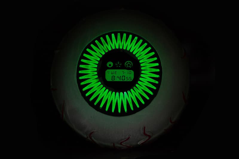 Mishka x Casio G-SHOCK DW-6900 Halloween Themed Watch Timepiece Collaboration Release Information First Look Black Green Glow in the Dark Graffiti Design Print