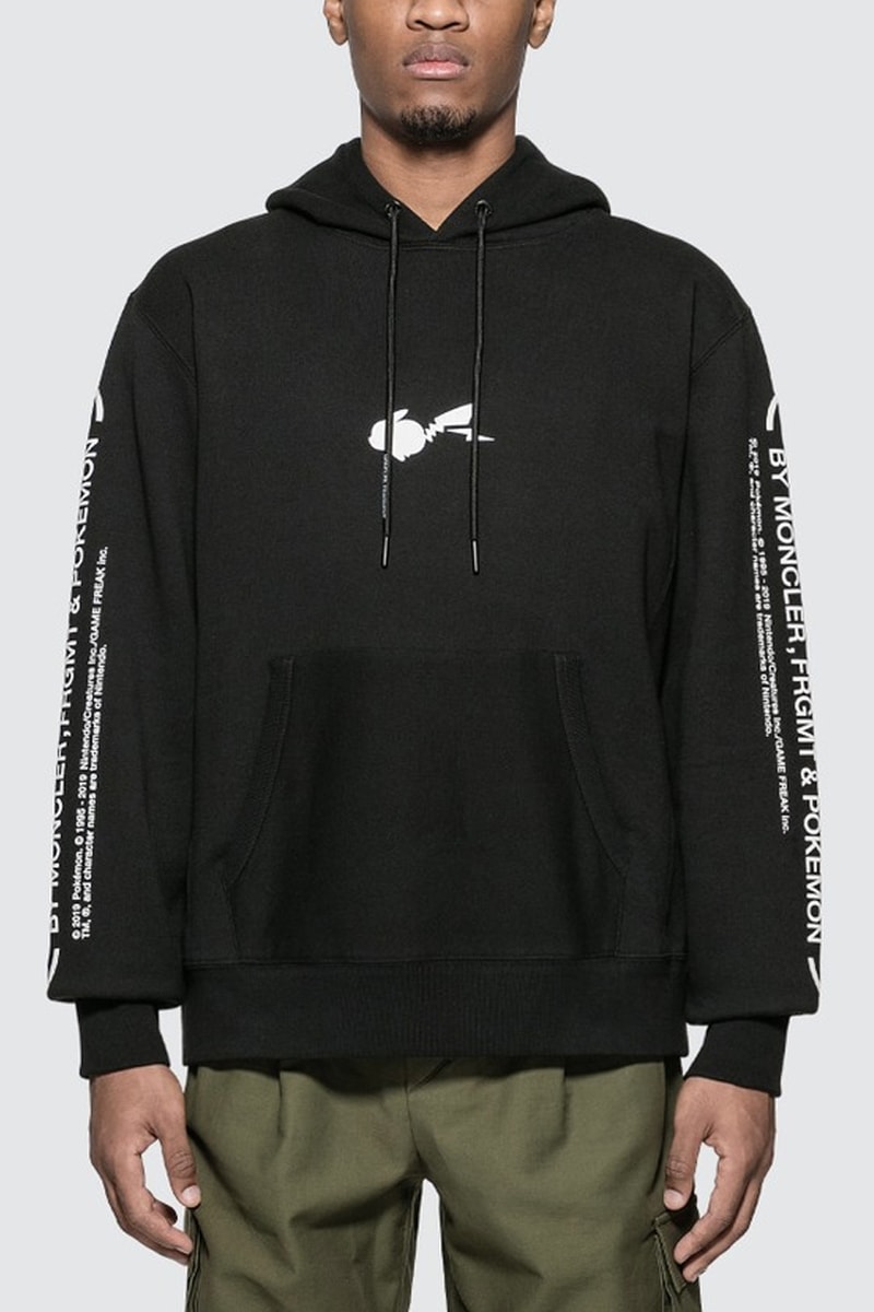 Moncler fragment design Pokemon Thunderbolt Project II Pikachu graphics logos down jacket hoodie t shirt tee genius hiroshi fujiwara