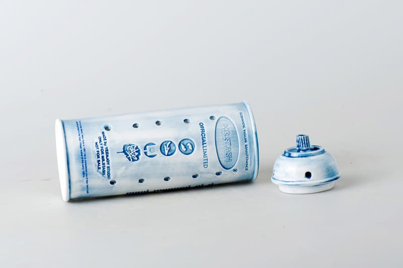 Mr. Stash x YEENJOY STUDIO Spray Can Incense Burner Release Information First Look Ceramic Blue White Friends and Family Limited to 25 Pieces Art Design Homeware