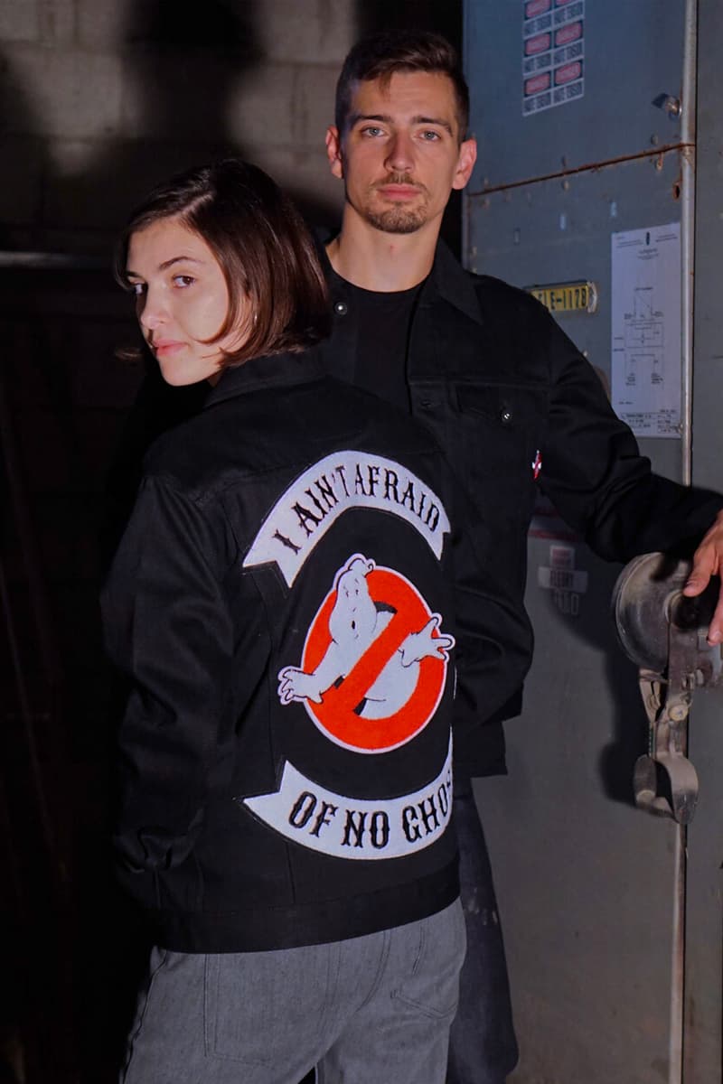 Naked & Famous Ghostbusters Capsule Collection Jeans Jacket Black