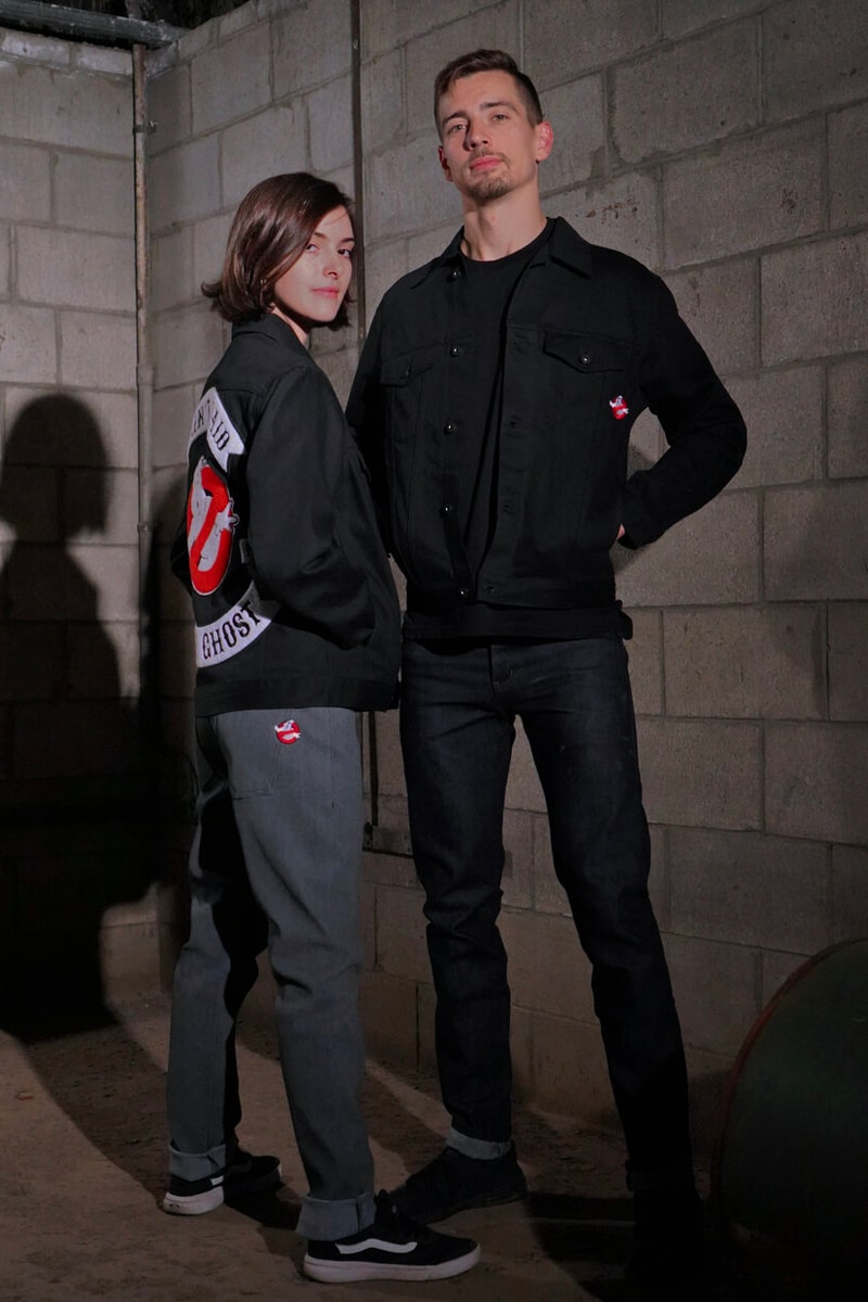 Naked & Famous Ghostbusters Capsule Collection Jeans Jacket Black