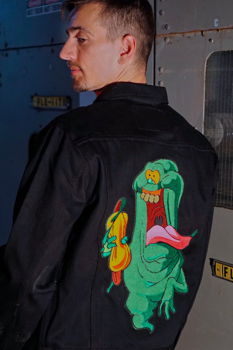 Naked & Famous Ghostbusters Capsule Collection Jeans Jacket Black