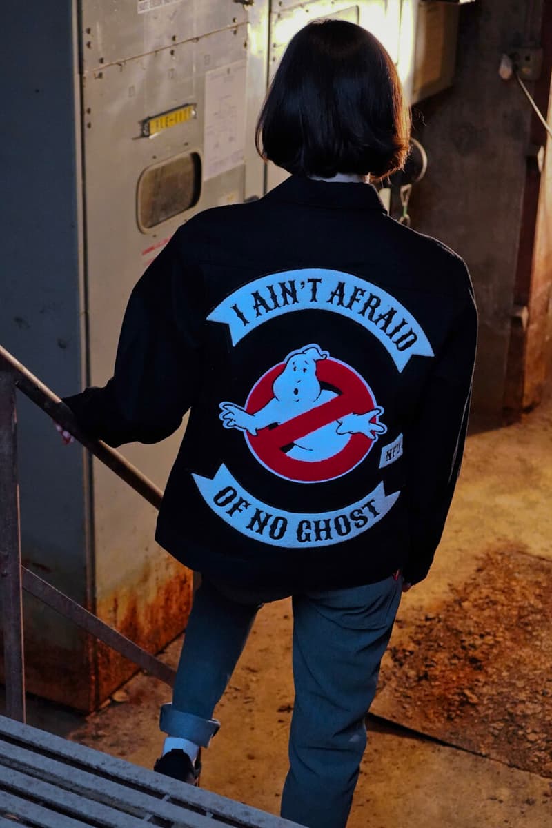 Naked & Famous Ghostbusters Capsule Collection Jeans Jacket Black