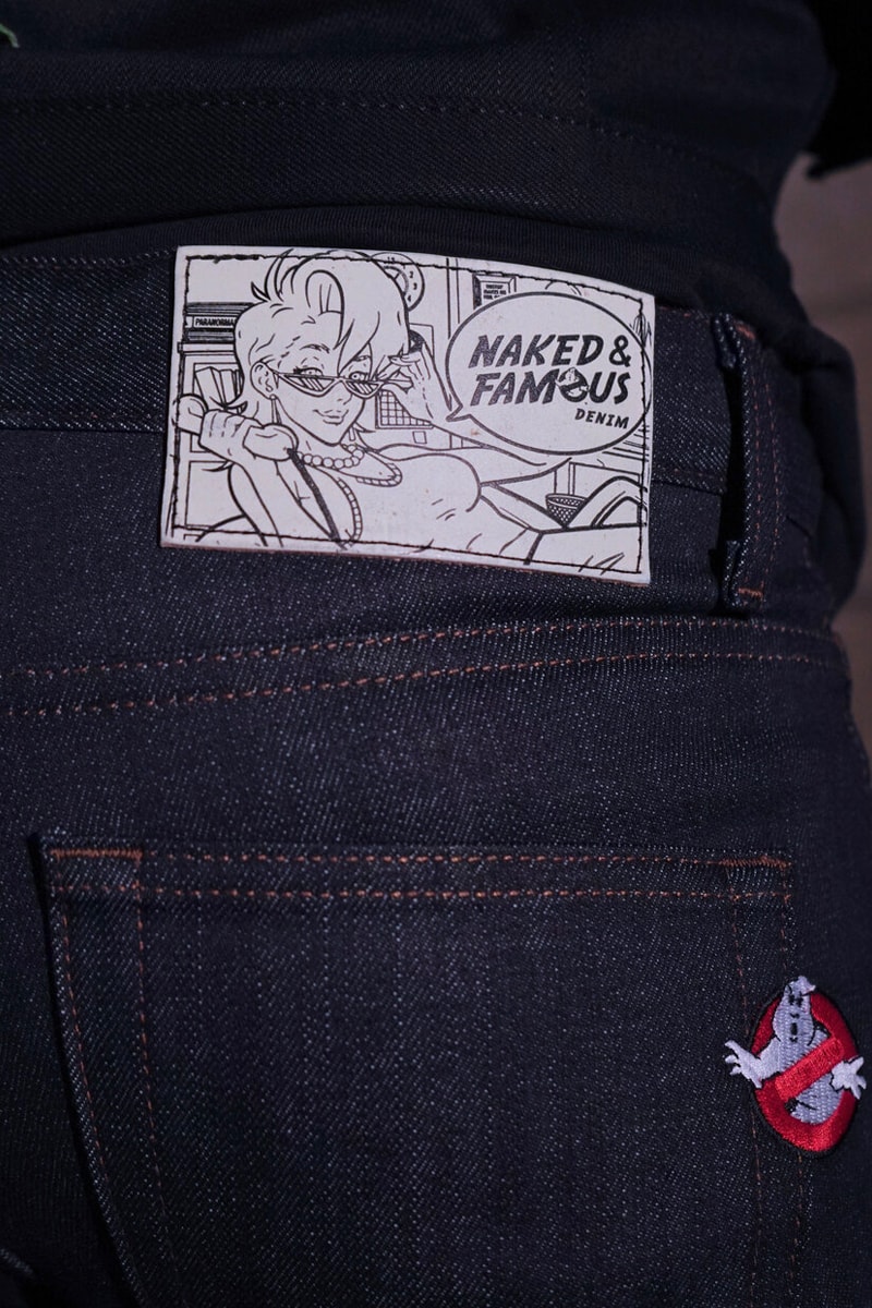 Naked & Famous Ghostbusters Capsule Collection Jeans Jacket Black
