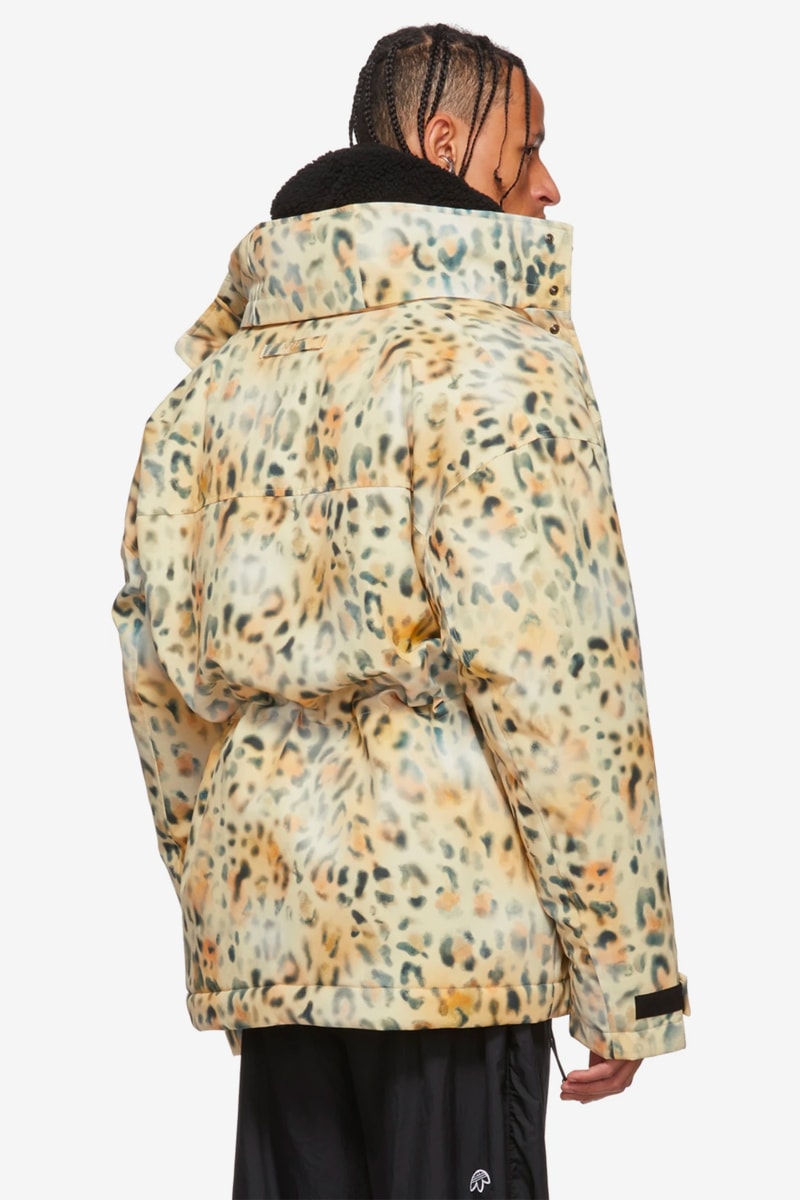 NAPA by Martine Rose Beige Black A Jag Jacket Striped Fleece Button Up Jacket Blue Check Stewart fall winter 2019 collection outerwear fur deconstructed