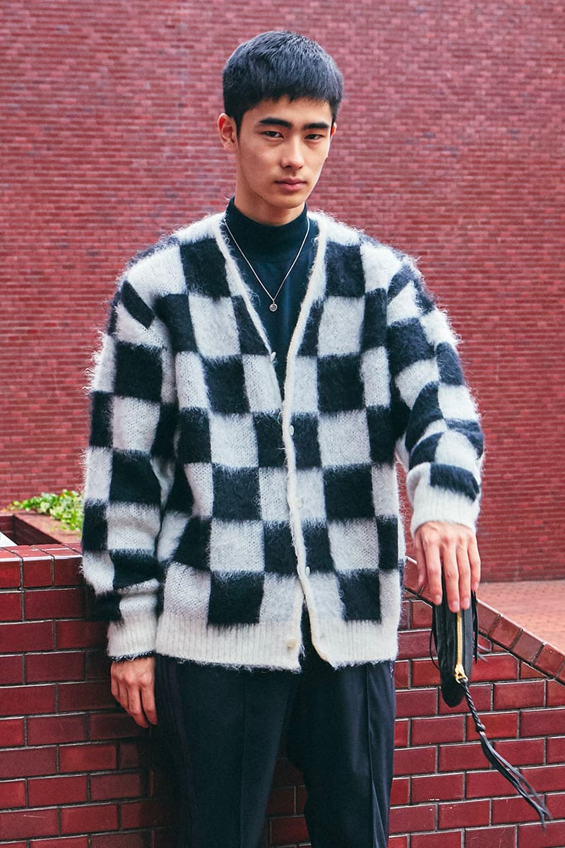 NEEDLES Fall Winter 2019 Neo Tora Editorial Mohair cardigans keizo shimizu nepenthes vintage retro butterfly motif layers japanese