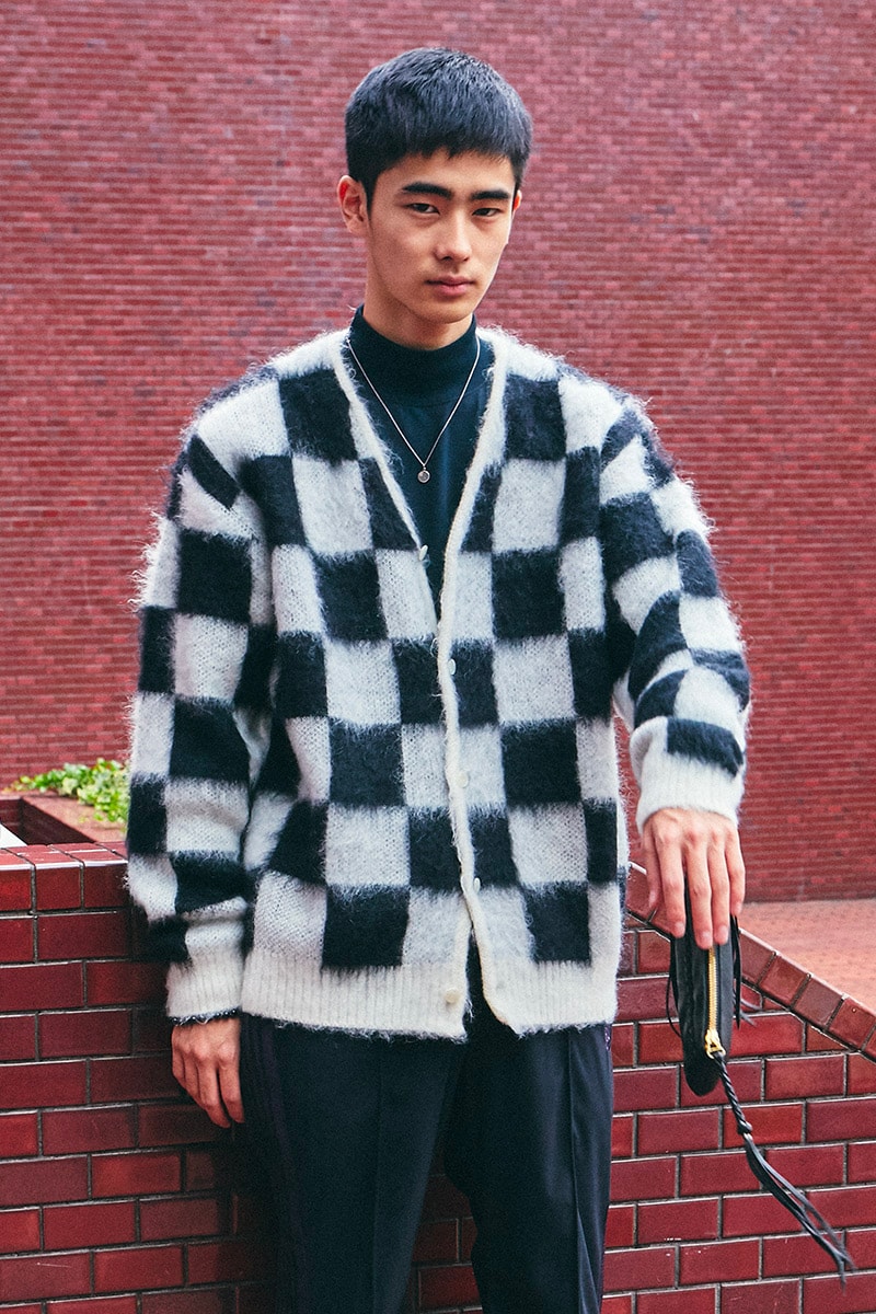 NEEDLES Fall Winter 2019 Neo Tora Editorial Mohair cardigans keizo shimizu nepenthes vintage retro butterfly motif layers japanese