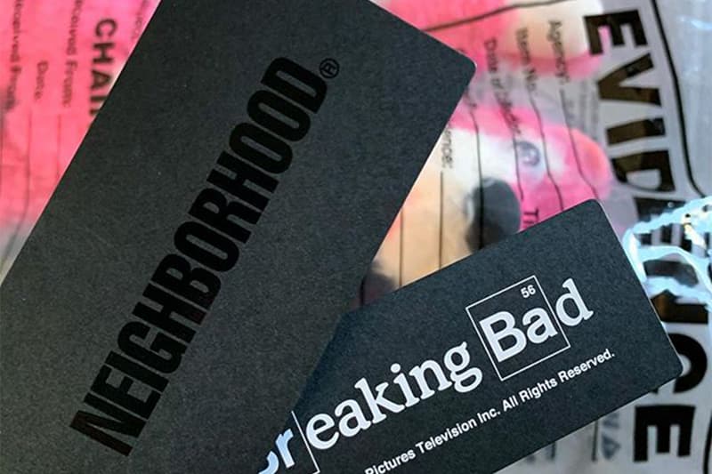 NEIGHBORHOOD Breaking Bad Collaboration Teaser shinsuke takizawa walter white heisenberg bryan cranston vince gilligan aaron paul jesse pinkman