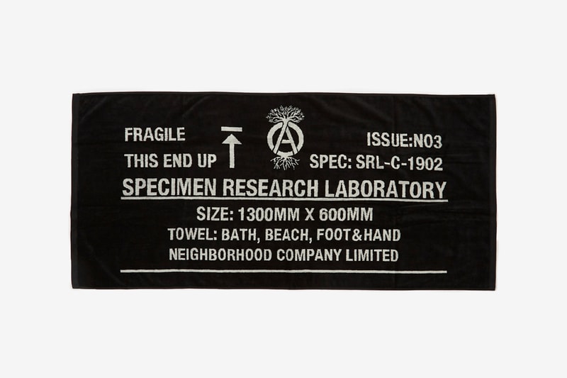 NEIGHBORHOOD SPECIMEN RESEARCH LABORATORY Fall winter 2019 SRL Thor  P TOTES CONTAINER Carabiner SRL ID C-TOWEL accessories