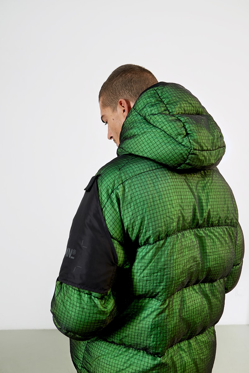 NemeN Fall/Winter 2019 Collection Lookbook First Look Garments Release Information Technical Italian Brand Innovative Research Utility Designs Outerwear Woven Jacquard Polyester Fabric With Augmented Reality Graphic SEVER AR