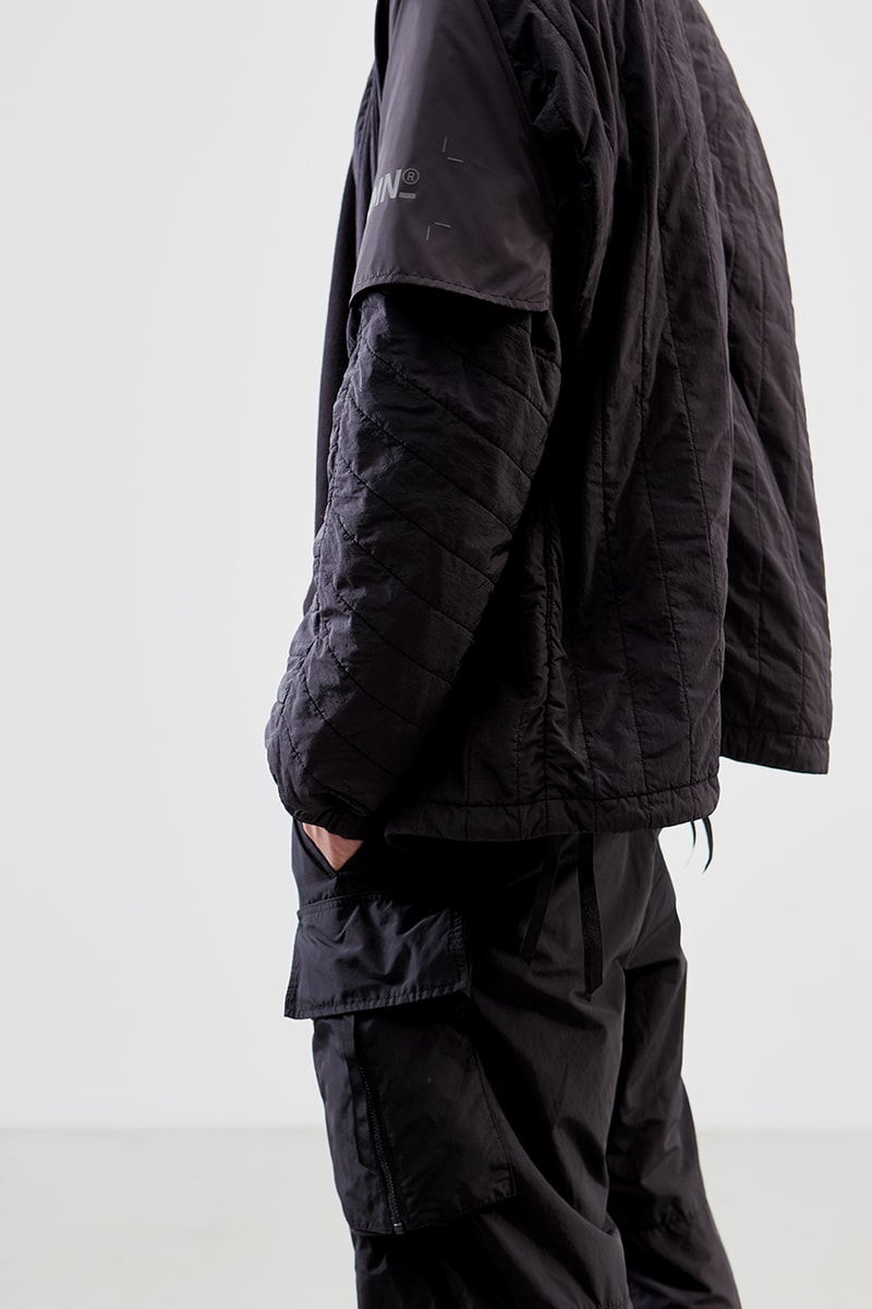 NemeN Fall/Winter 2019 Collection Lookbook First Look Garments Release Information Technical Italian Brand Innovative Research Utility Designs Outerwear Woven Jacquard Polyester Fabric With Augmented Reality Graphic SEVER AR