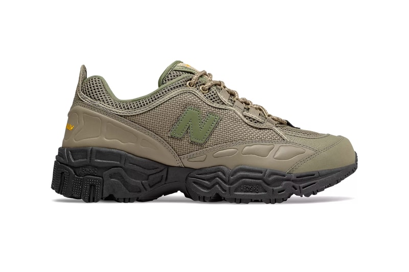 New Balance 801 Covert Green Black C CAP cushion midsole 90s trail inspired leather eva footwear sneakers shoes hiking runner trainers