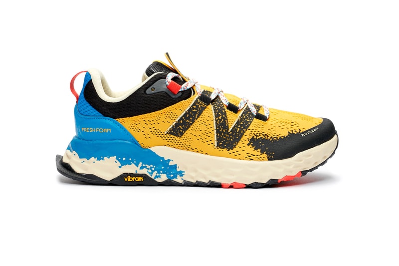 New Balance Trail Hierro V5 "Yellow" Release Information Sneakersnstuff Launch Hiking Sneaker Trainer Synthetic Mesh Upper Fresh Foam Vibram Sole Unit Toe Protect