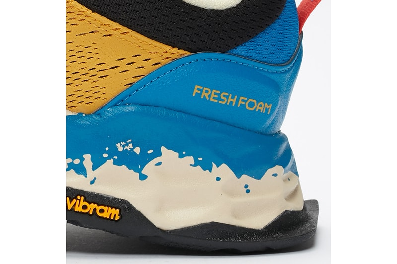 New Balance Trail Hierro V5 "Yellow" Release Information Sneakersnstuff Launch Hiking Sneaker Trainer Synthetic Mesh Upper Fresh Foam Vibram Sole Unit Toe Protect