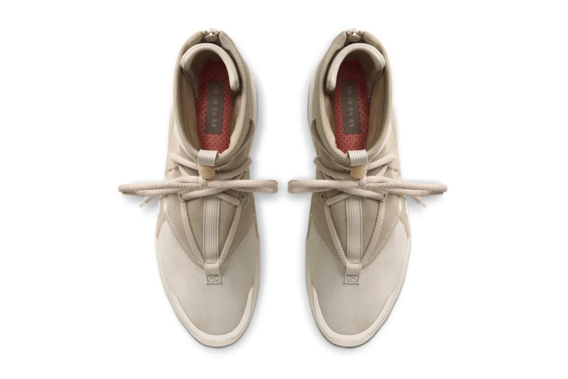 Nike Air Fear of God 1 “Oatmeal” official look release information Jerry Lorenzo Leo Chang basketball fashion military collaborations 