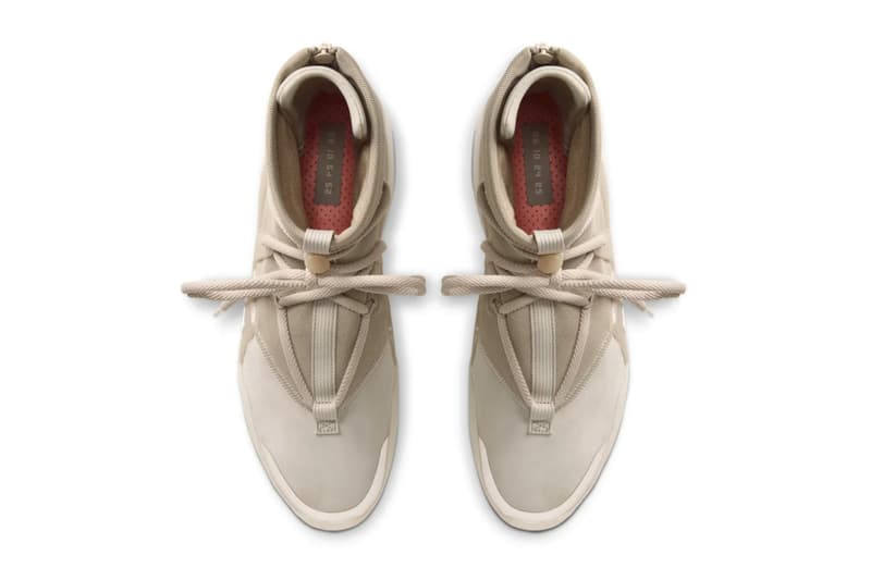 Nike Air Fear of God 1 “Oatmeal” official look release information Jerry Lorenzo Leo Chang basketball fashion military collaborations
