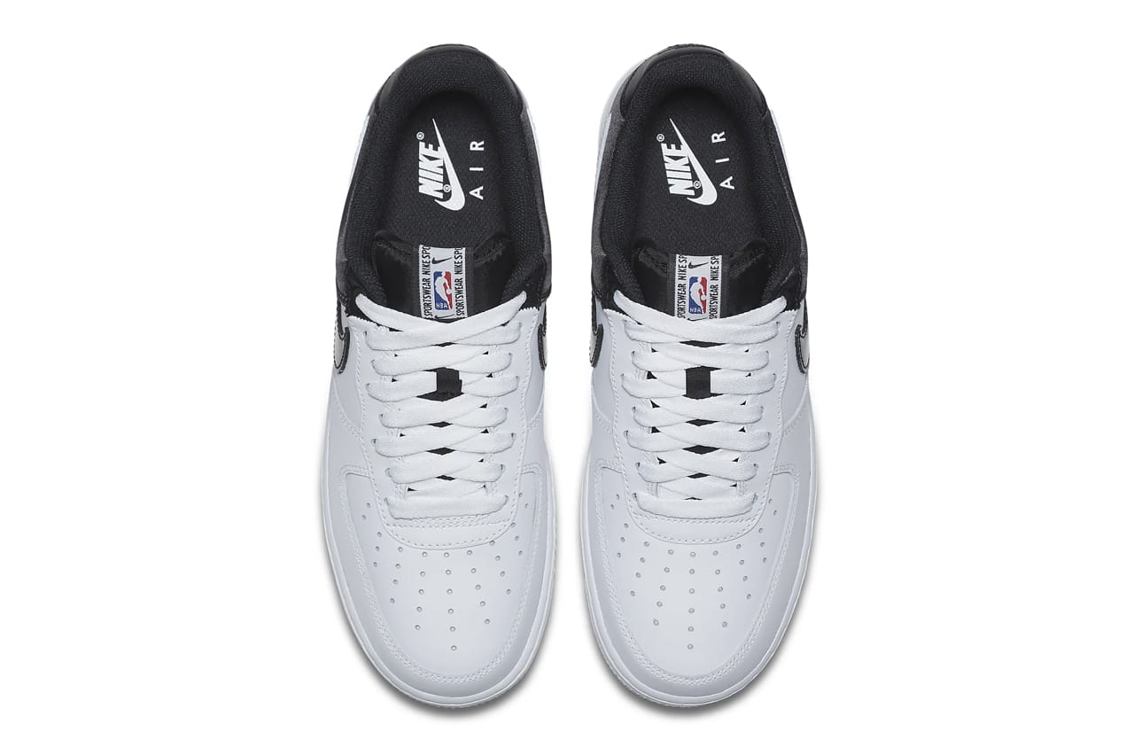 half black half white nike shoes