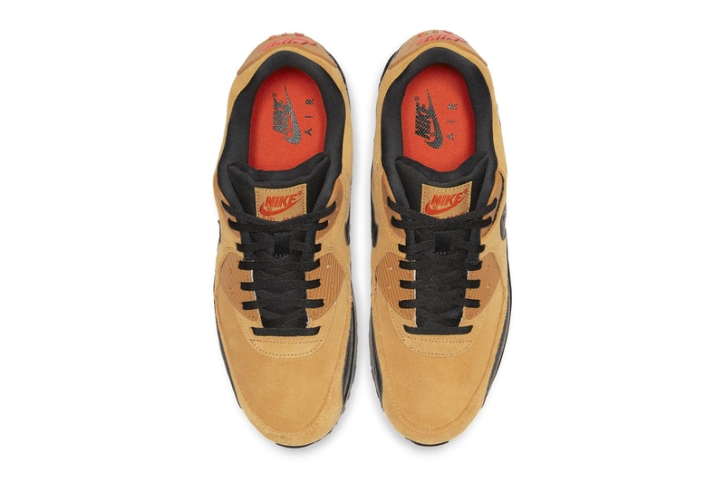 Nike Air Force 1 Wheat Black Midnight navy BQ4326 700 Air Max 90 Cosmic Clay AJ1285 700 footwear shoes sneakers swoosh brown hazel beige