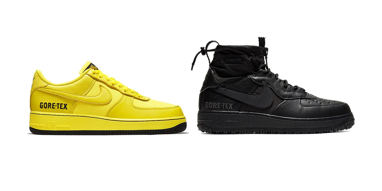 yellow gore tex air force 1