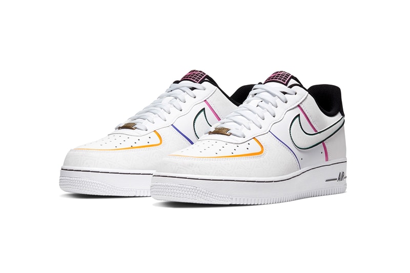 nike air force 1 low day of the dead halloween skulls white black red pink blue