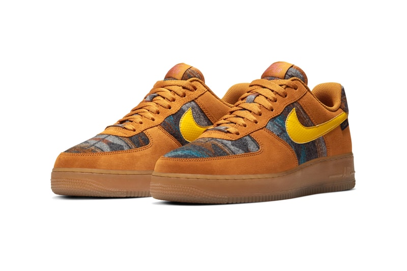 Nike Air Force 1 N7 Pendleton Official Look CQ7308-700 Brown Yellow Blanket
