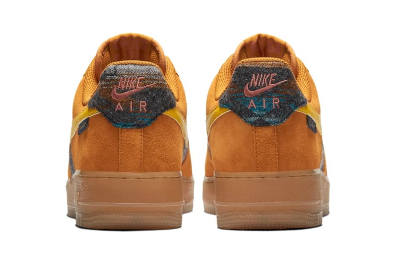 Nike Air Force 1 N7 Pendleton Official Look CQ7308-700 Brown Yellow Blanket