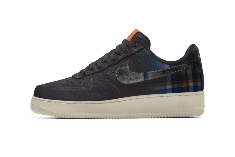 Nike Air Force 1 Low Pendleton By You react element 55 air max 90 air max 270 react shoes footwear sneakers wool fabrics customize