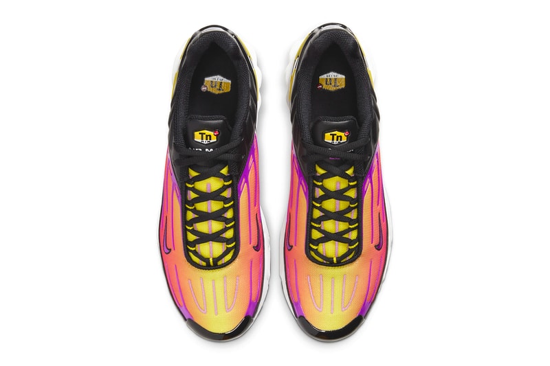 Nike Air Max Plus 3 Dynamic Yellow Hyper Violet sneakers shoes footwear runners trainers tuned air technology CJ9684 003 Pink Blast black