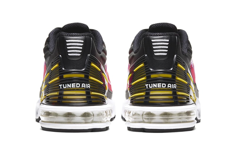 Nike Air Max Plus 3 Dynamic Yellow Hyper Violet sneakers shoes footwear runners trainers tuned air technology CJ9684 003 Pink Blast black