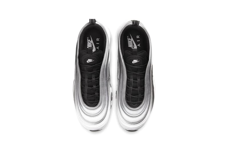 Nike Air Max 97 "Black/Black/Reflect Silver/White" Fading Colorway Transition Fade 3M Detailing Reflective Sneaker Release Information Cop First Look Fall Winter 2019 FW19 Swoosh 