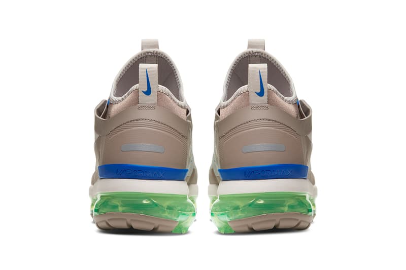 nike air vapormax 2019 utility vapor max desert sand tan blue volt green BV6351-007 colorway release date info buy