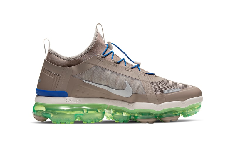 nike air vapormax 2019 utility vapor max desert sand tan blue volt green BV6351-007 colorway release date info buy
