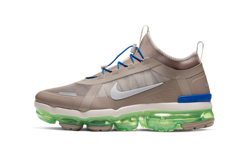 nike air vapormax 2019 utility vapor max desert sand tan blue volt green BV6351-007 colorway release date info buy