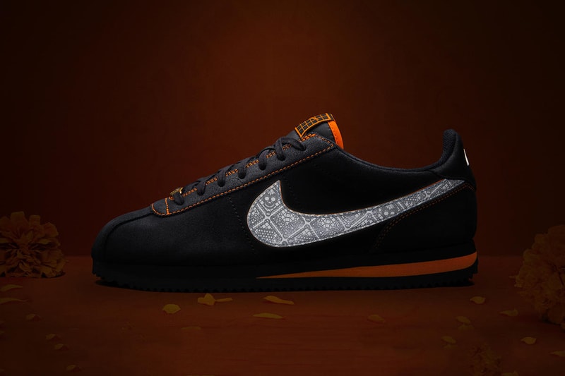 nike day of the dead dia de los muertos halloween air force 1 max 95 cortez black orange white green