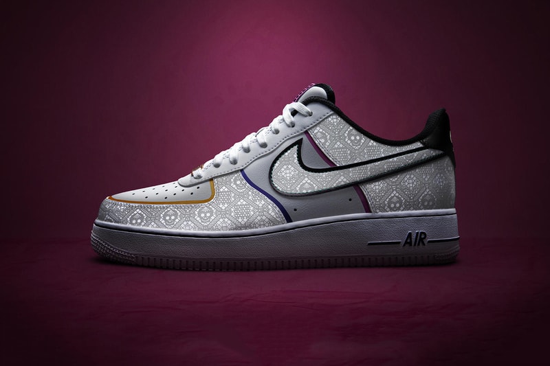 nike day of the dead dia de los muertos halloween air force 1 max 95 cortez black orange white green